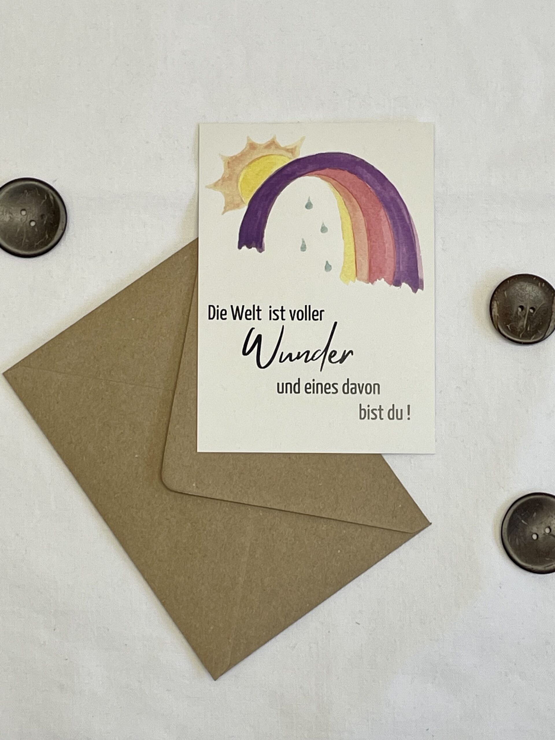 Karte "Regenbogen Wunder"