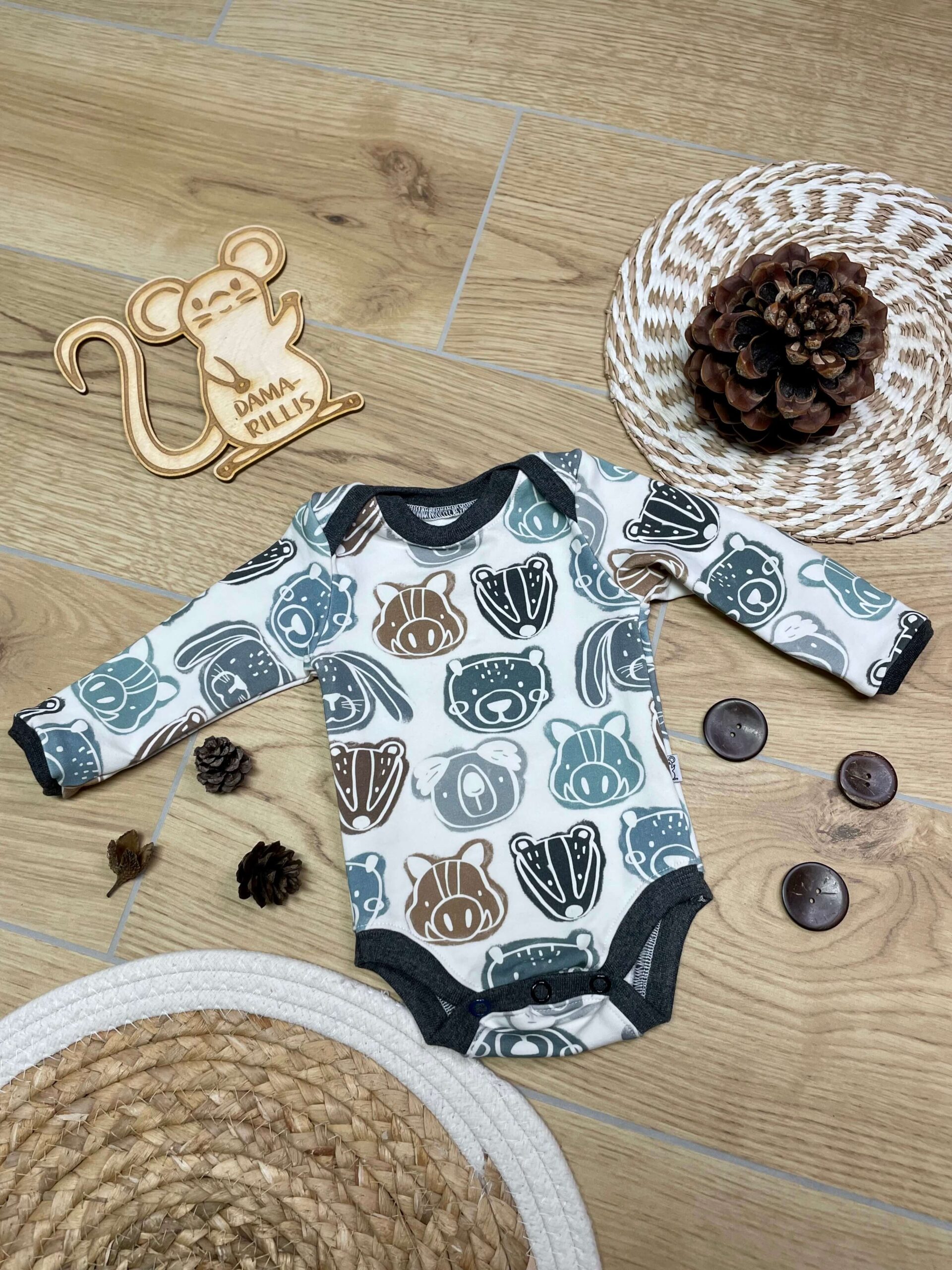 Body "Tierfreunde" (Grösse 62)