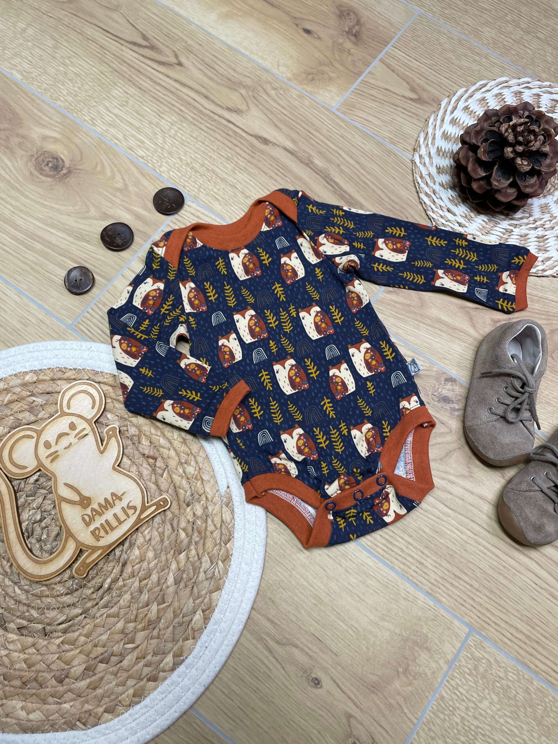 Body "Eulen" (Grösse 74)