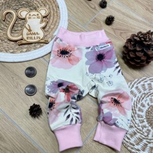 Kuschelhose "Blumen" (Grösse 80)