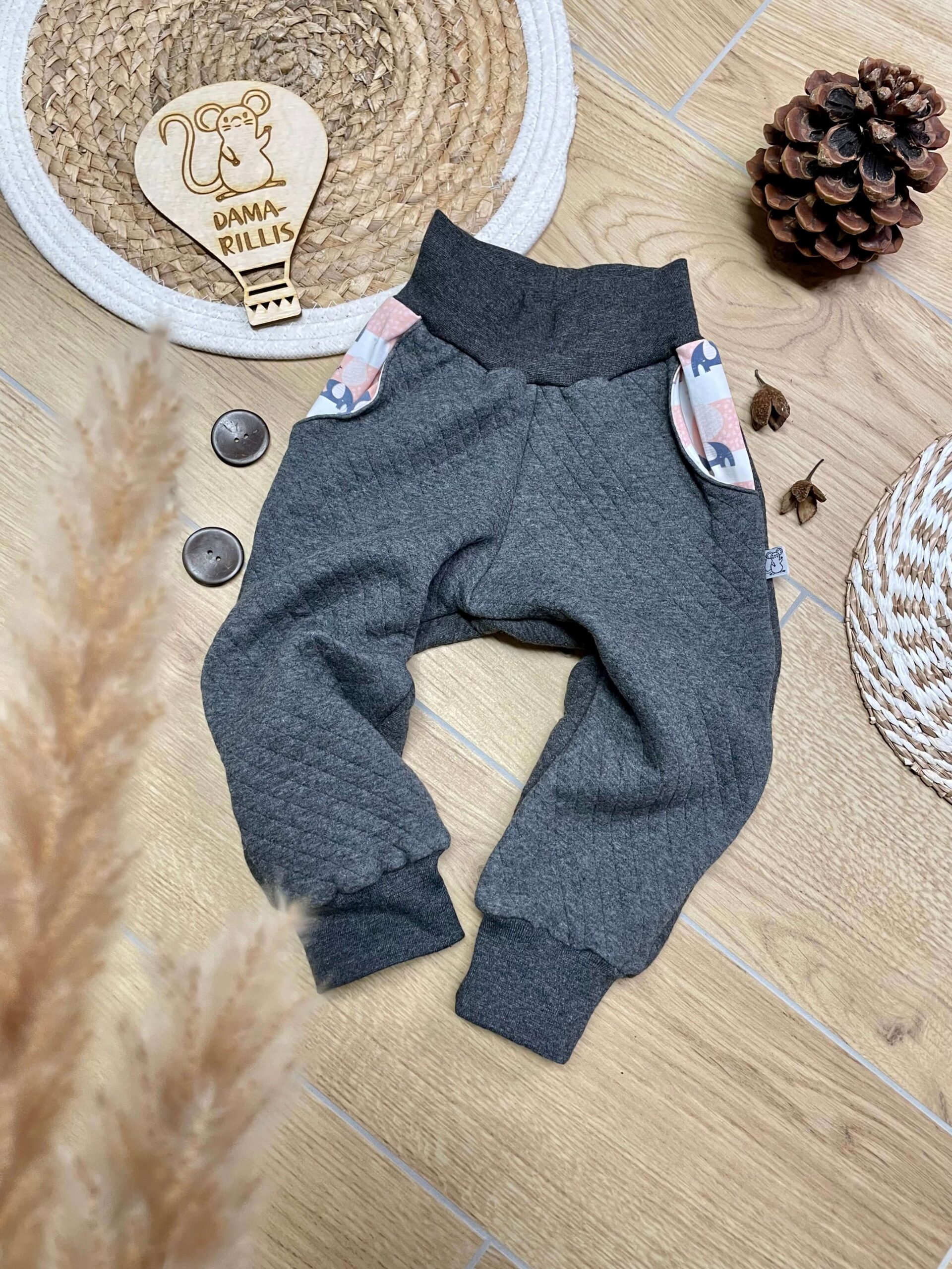 Kuschelhose "Elefantenliebe" (Grösse 92)