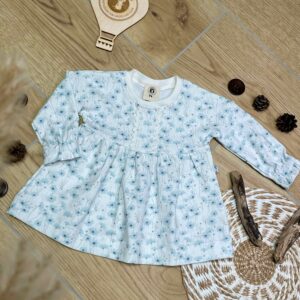 Tunika "Blümchen blau" (Gr. 74)